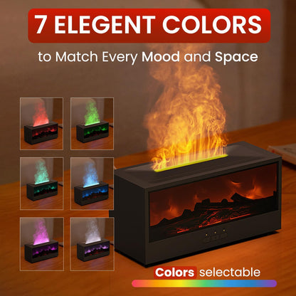 Humificador LED Efecto Chimenea